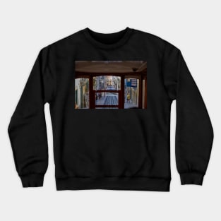 View from a Lisbon tram Crewneck Sweatshirt